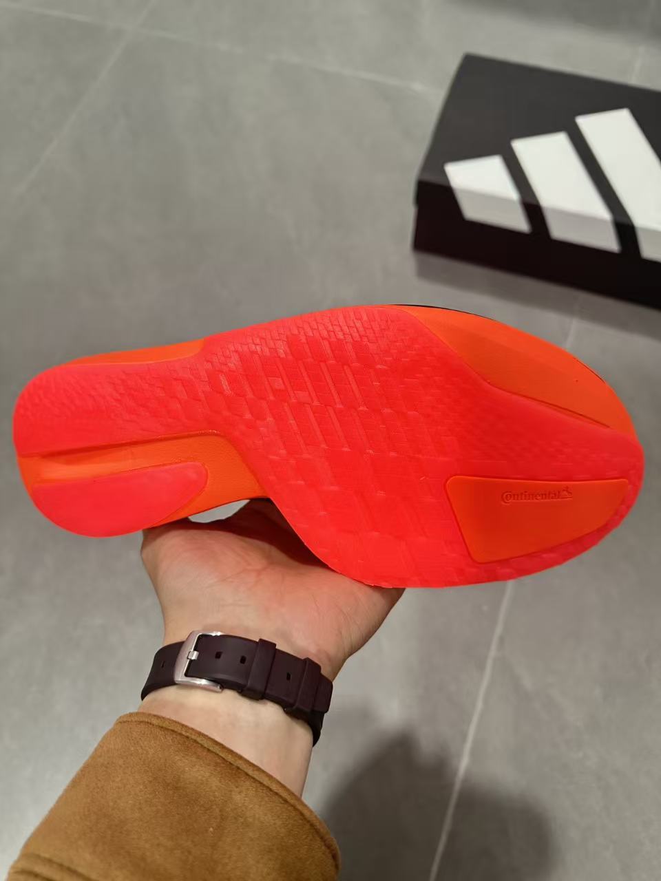 Adidas Adizero Adios Pro 5 Running Shoes, Red and Lime