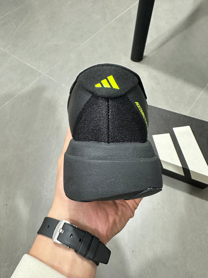 Adidas Adizero Running Shoes Black and Volt Green JS3420