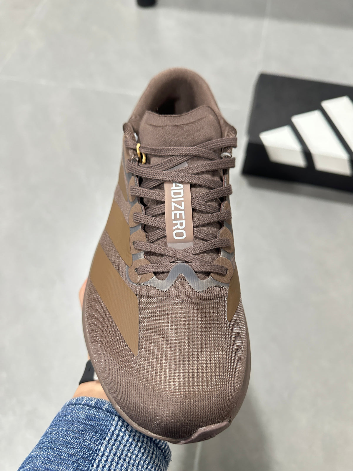 Adidas Lightstrike Pro Running Shoes in Brown and Tan