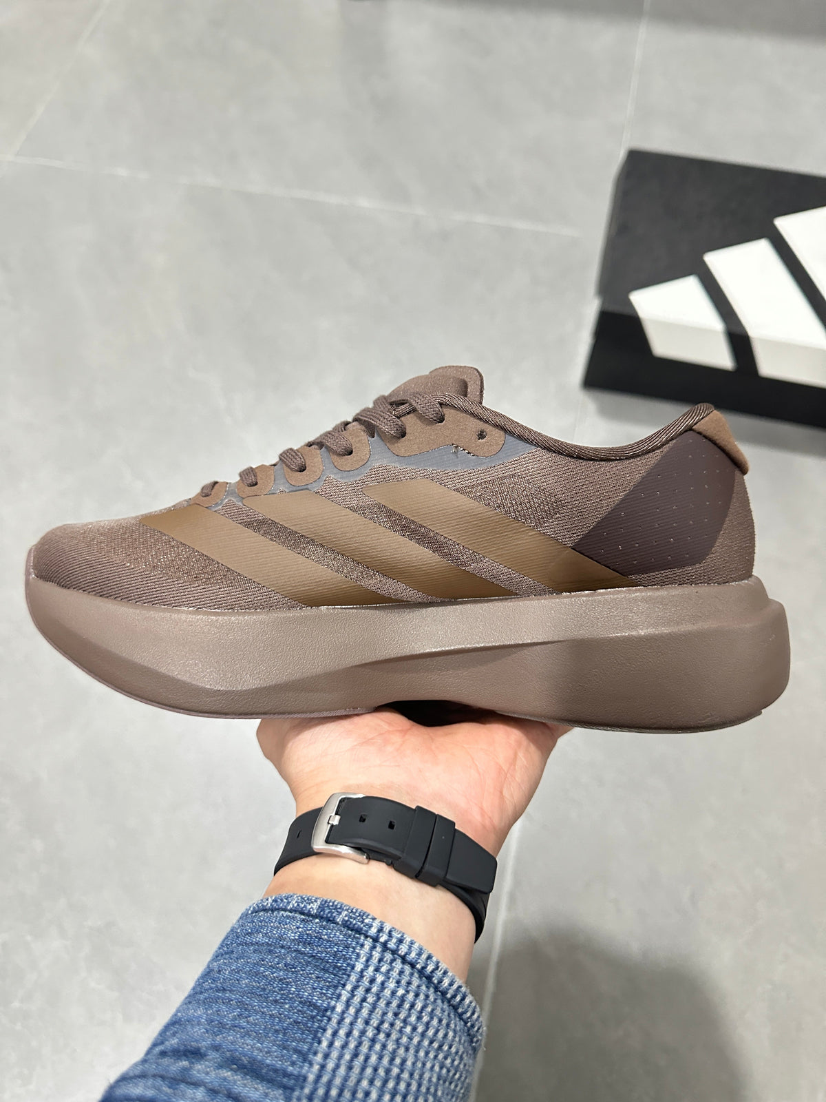 Adidas Lightstrike Pro Running Shoes in Brown and Tan