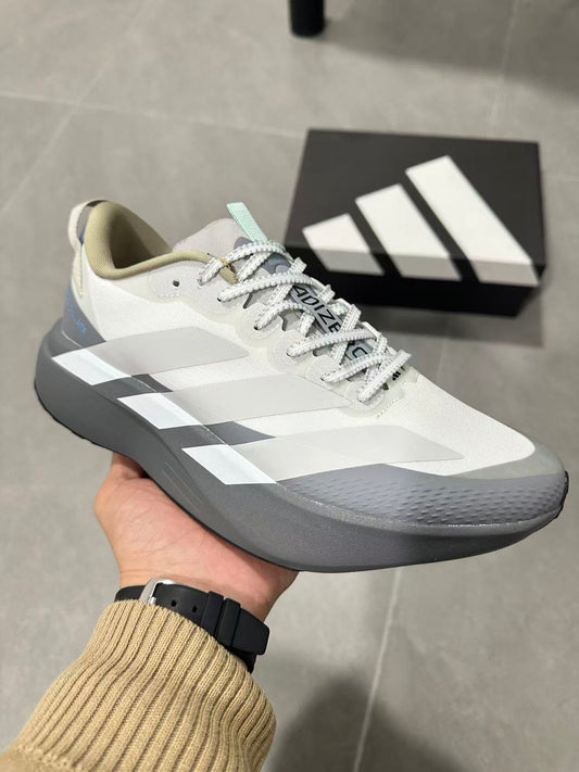 Adidas Adizero Boston Running Shoes White Gray