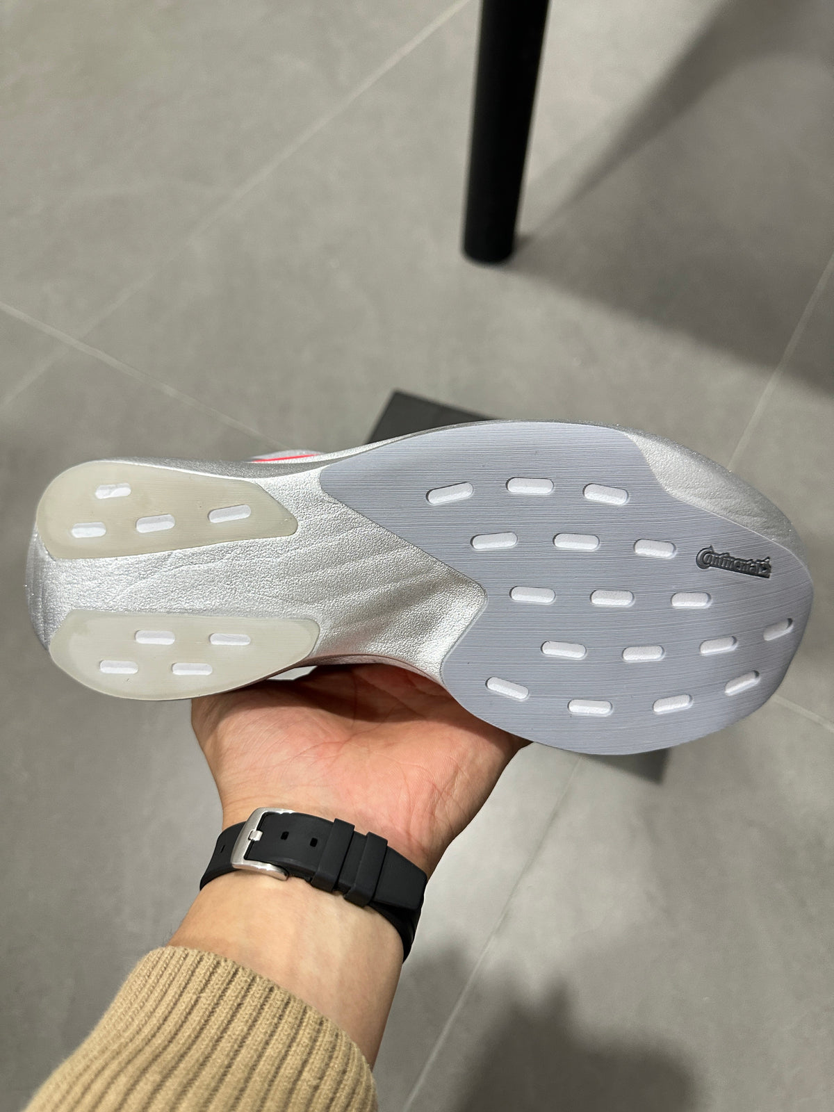 Adidas Lightstrike Pro Running Shoes, Gray and Red KI3381