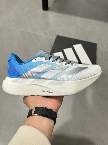 adidas Adizero EVO SL White Blue Running Shoes JR2027