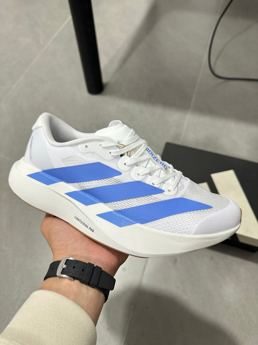 Adidas Lightstrike Pro Running Shoes White Blue JS4454
