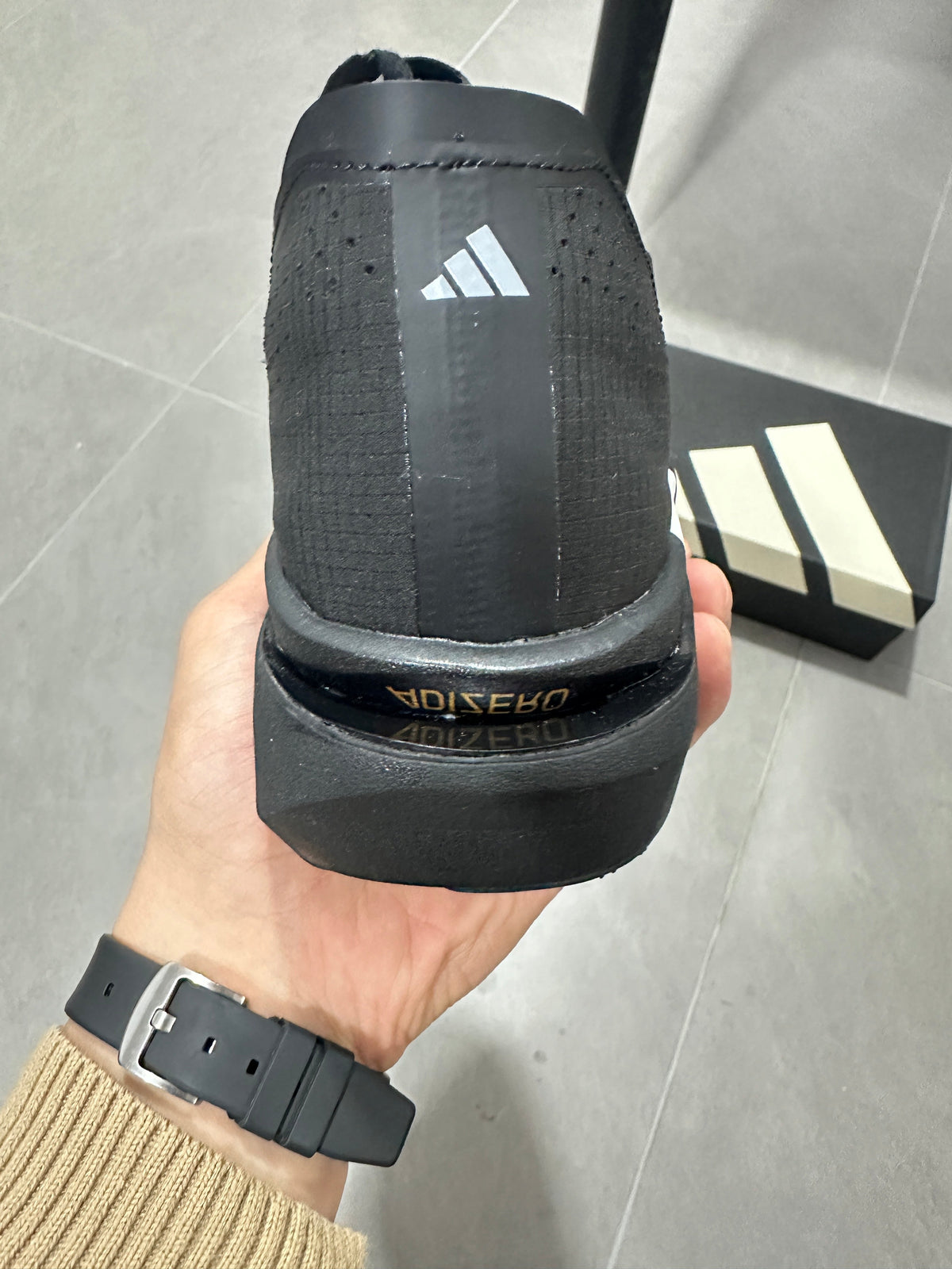 Adidas Adizero Adios Pro 5 Black White Running Shoes KI8292