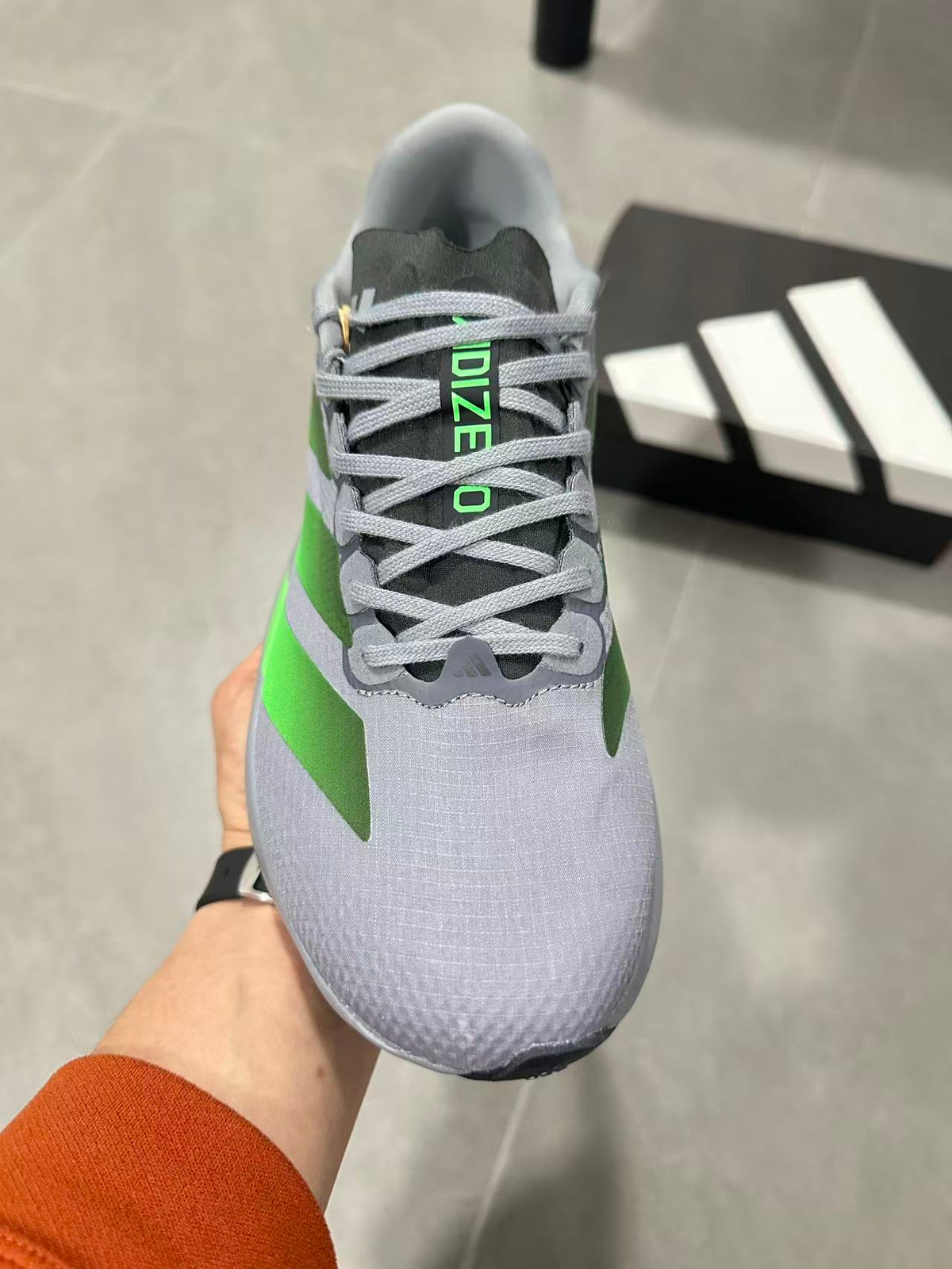 adidas Lightstrike Pro Running Shoes Grey Green KI6927