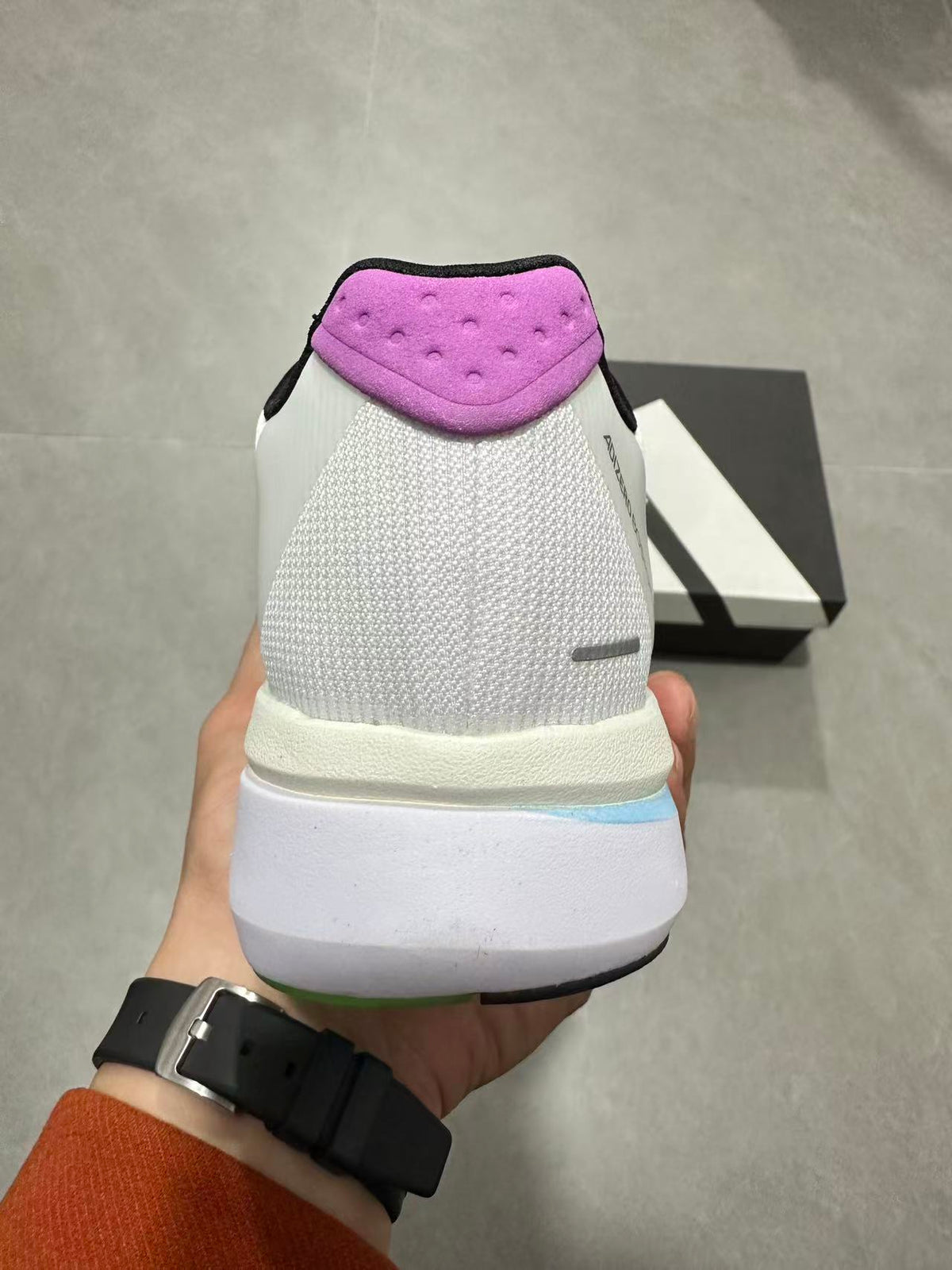 Adidas Adizero Lightstrike Pro Running Shoes White Purple