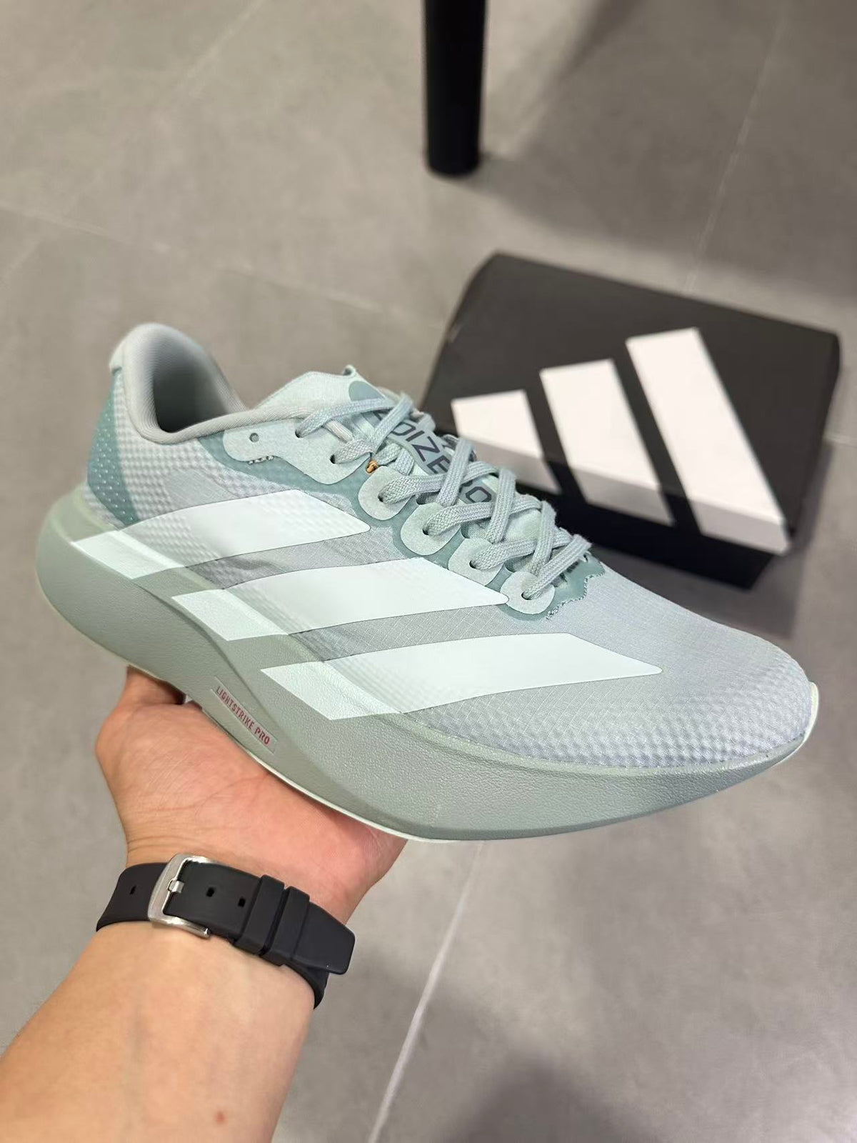 Adidas Lightstrike Pro Running Shoes, Pale Green