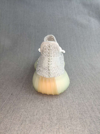 Adidas Yeezy Boost 350 V2 Knit Sneakers in Gray and Cream