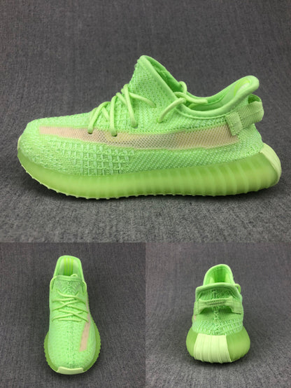 Adidas Yeezy Boost 350 V2 Kids Sneakers in Glow Green