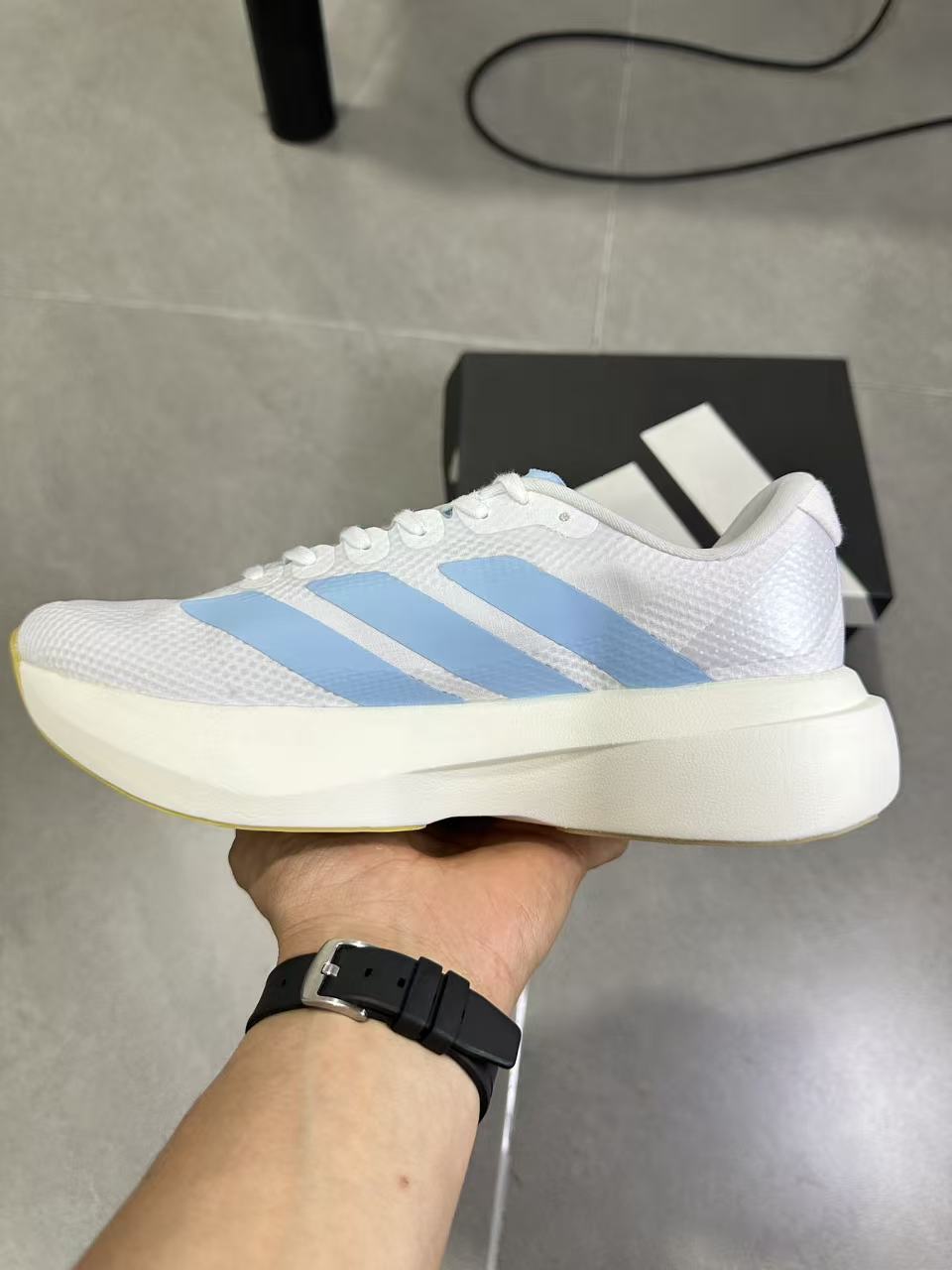 Adidas Lightstrike Pro White Blue Running Shoes JQ4527