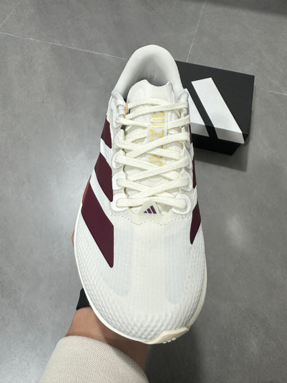 Adidas Lightstrike Pro Running Shoes in White and Burgundy