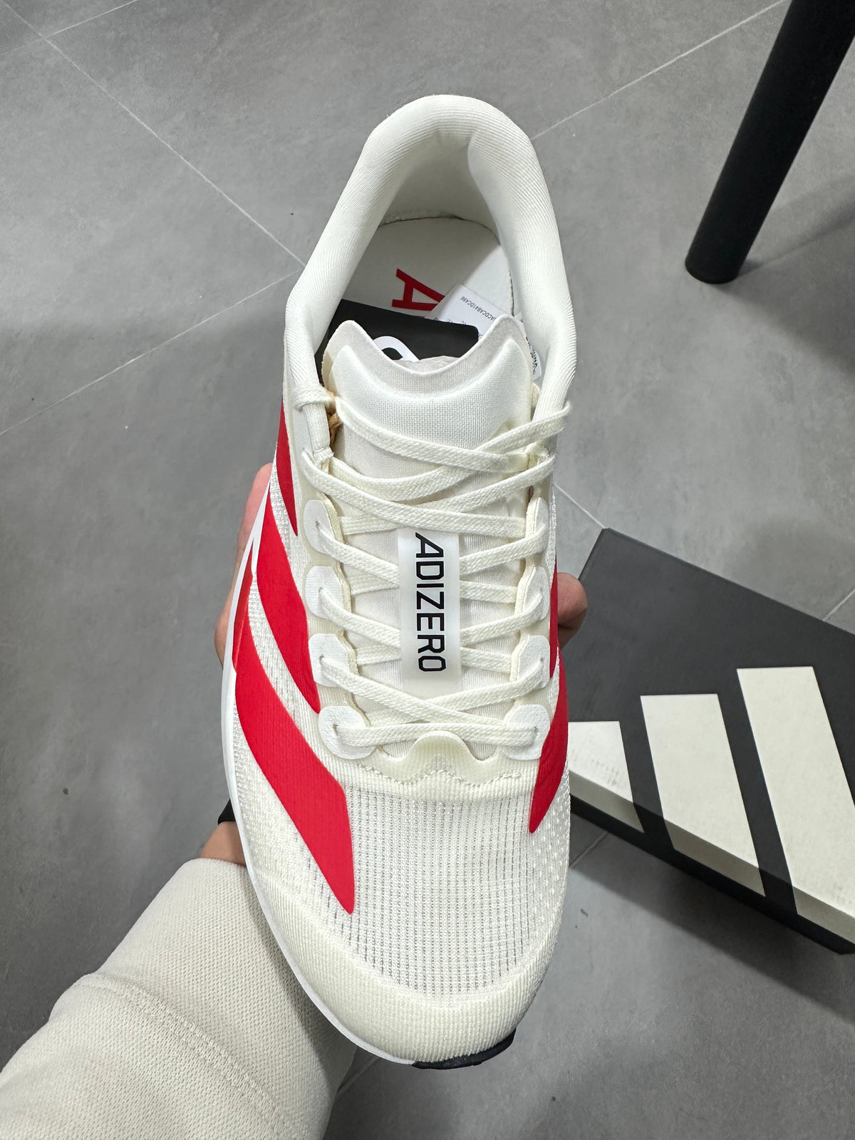 adidas Adizero Lightstrike Pro Running Shoes White Red