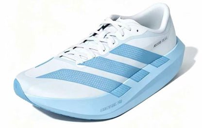 Adidas Adizero Evo SL White and Light Blue Running Shoes