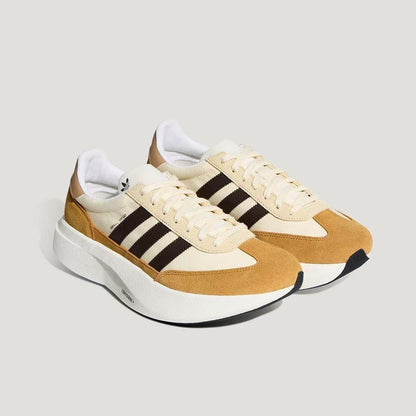 adidas Nizza Platform Low Sneakers in Cream and Tan