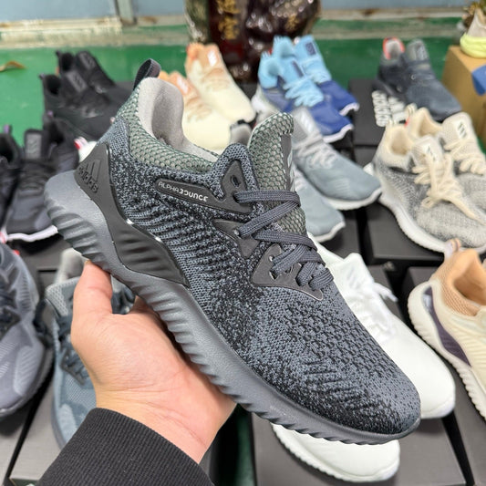 adidas AlphaBounce HPC Sneakers in Dark Gray Green