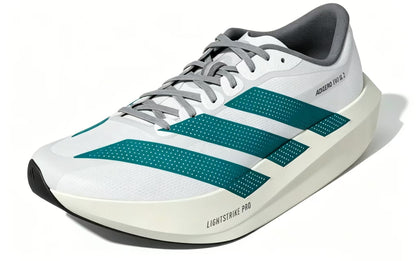 Adizero EVO SL 2 White Grey Green Running Shoes