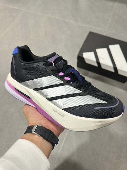 adidas Adizero Boston 13 Running Shoes Black White Purple