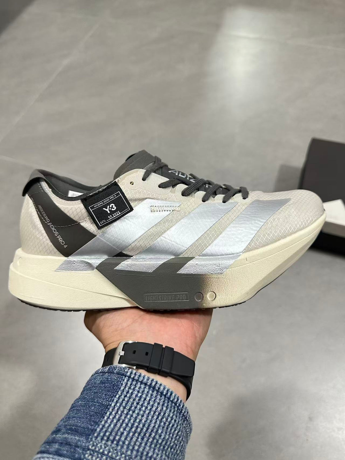 adidas Adizero Adios Pro 4 Running Shoes White Black