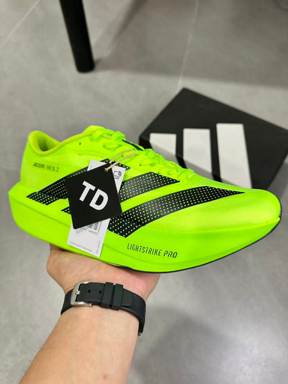 adidas Adizero Evo SL 2 Neon Yellow Running Shoes