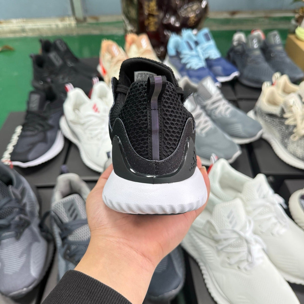 adidas Alphabounce HP AMSM Black and White Sneakers