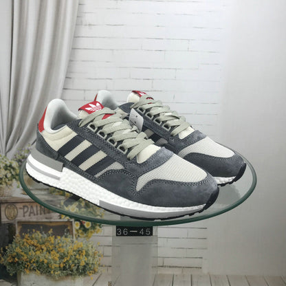 adidas ZX 500 RM Retro Running Sneakers, Grey and White