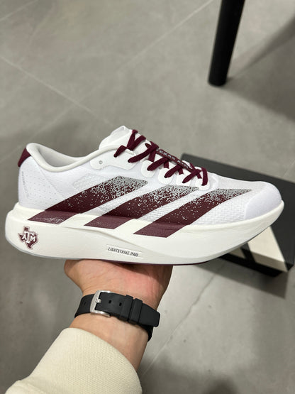 Adidas Lightstrike Pro Running Shoes White Burgundy JQ4566