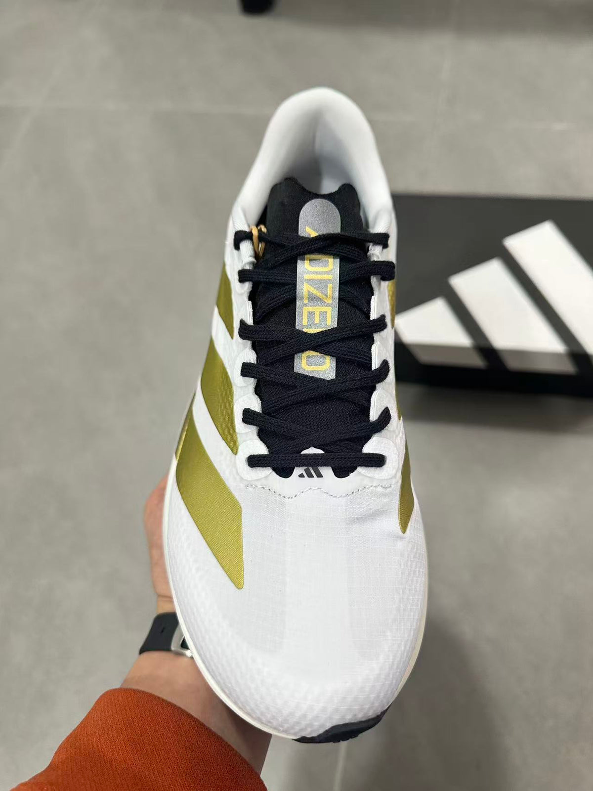 Adidas Lightstrike Pro Running Shoes White Gold JQ4441