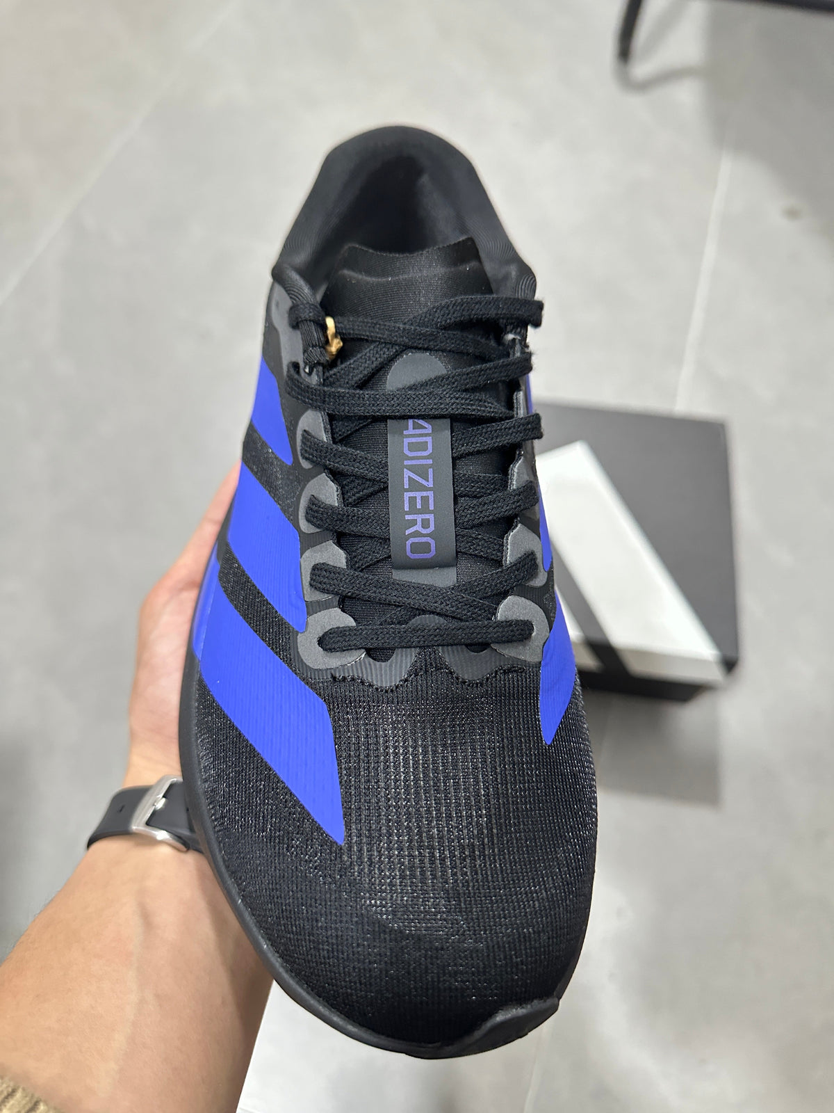 Adidas Lightstrike Pro Running Shoes Black Blue JS4496
