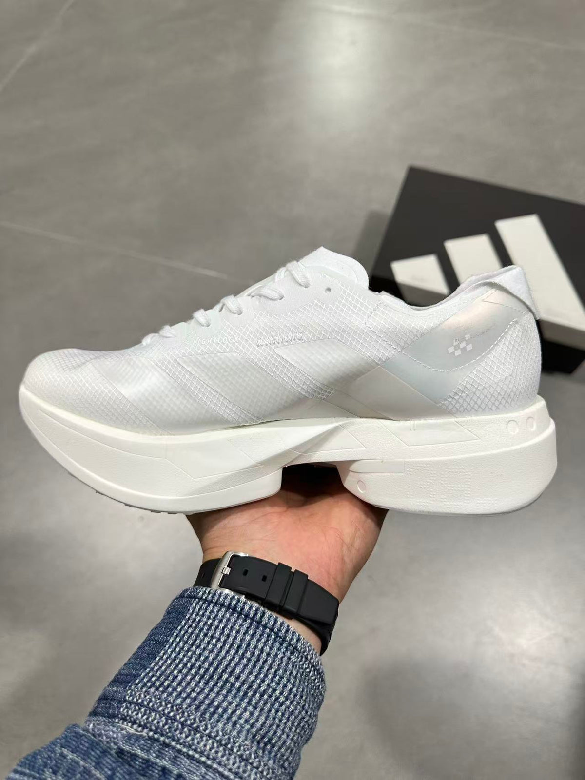 Adidas Adizero Lightstrike Pro White Running Shoes JR6355