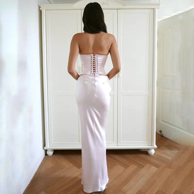 2026 Summer Fashionable Satin Maxi Skirt for Women