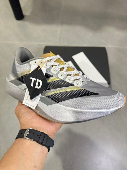 Adidas Adizero Evo SL Running Shoes Silver Black KK4310