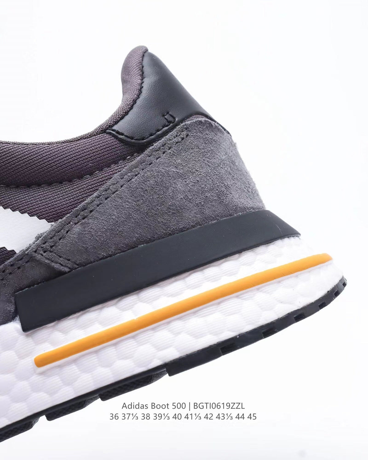 adidas Boot 500 Running Sneakers Grey Black Orange
