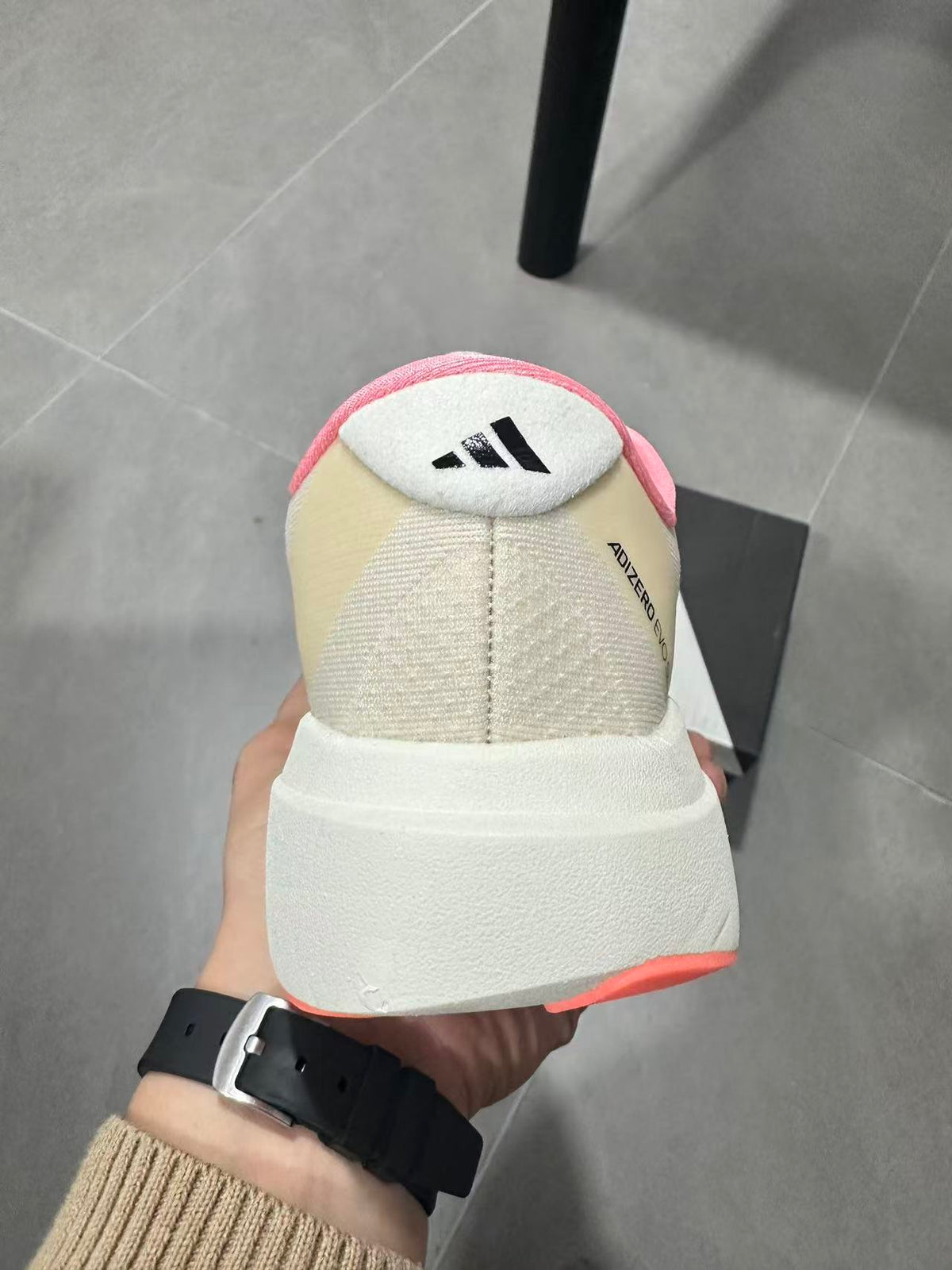 adidas Adizero Lightstrike Pro Running Shoes White Pink