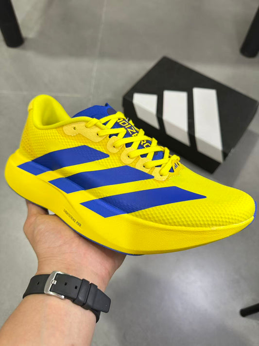 Adidas Lightstrike Pro Running Shoes, Yellow and Blue