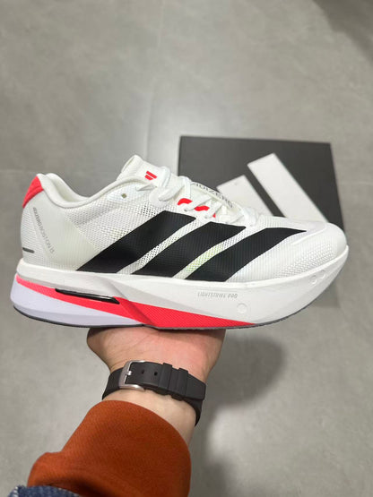 Adidas Lightstrike Pro Running Shoes White Black Red