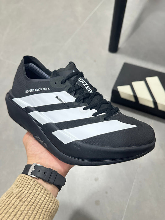 Adidas Adizero Adios Pro 5 Black White Running Shoes KI8292