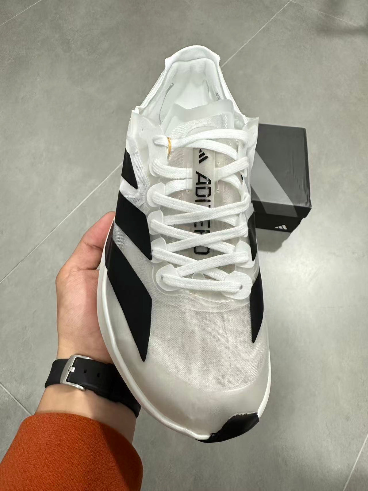 adidas Lightstrike Pro EVO White Black Running Shoes