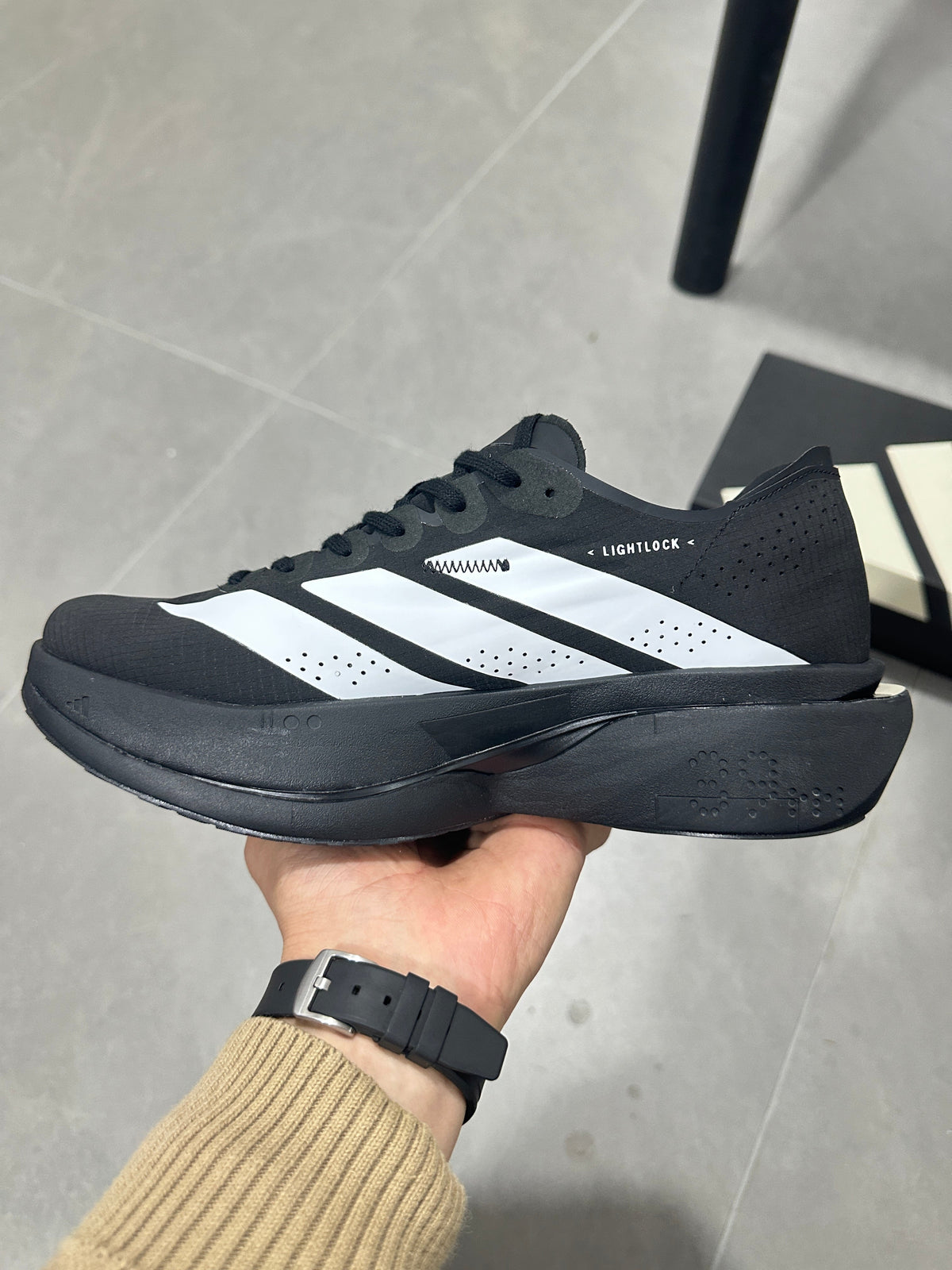 Adidas Adizero Adios Pro 5 Black White Running Shoes KI8292