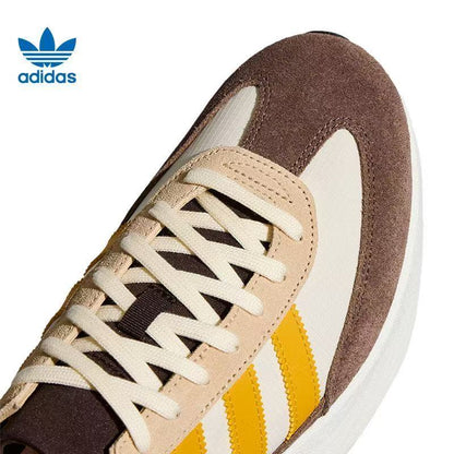 Adidas Lightstrike Running Sneakers in Brown, Yellow and White