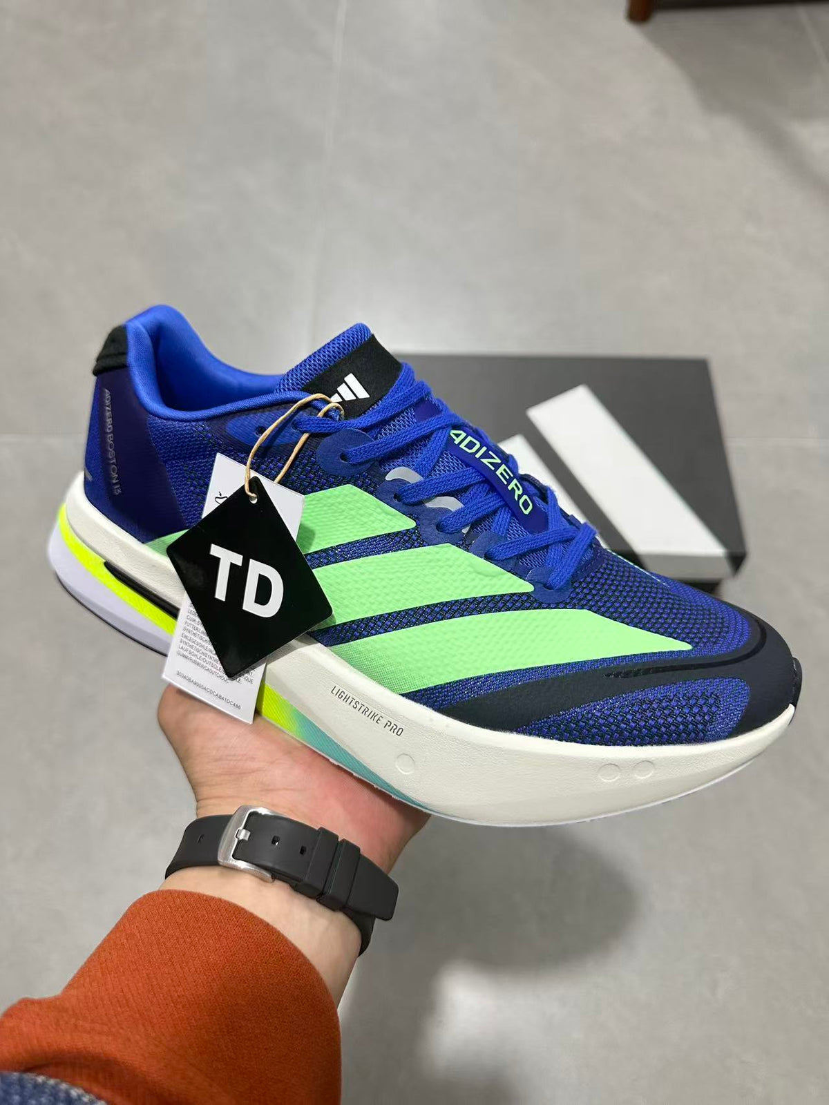 Adidas Adizero Lightstrike Pro Running Shoes Blue Green
