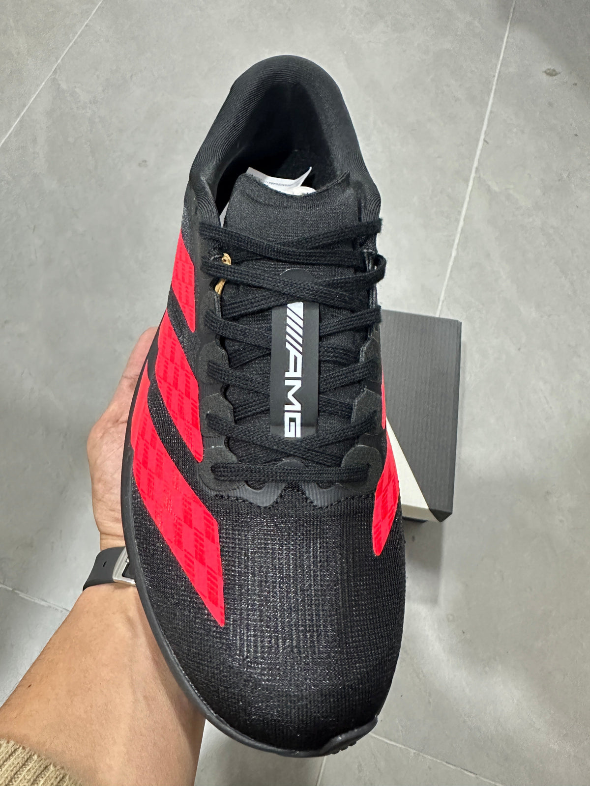 Adidas Lightstrike Pro AMG Black and Red Running Shoes KH8832