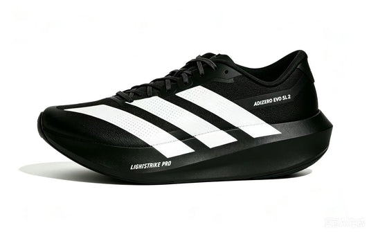 Black and White Adidas Adizero Evo SL 2 Running Shoes