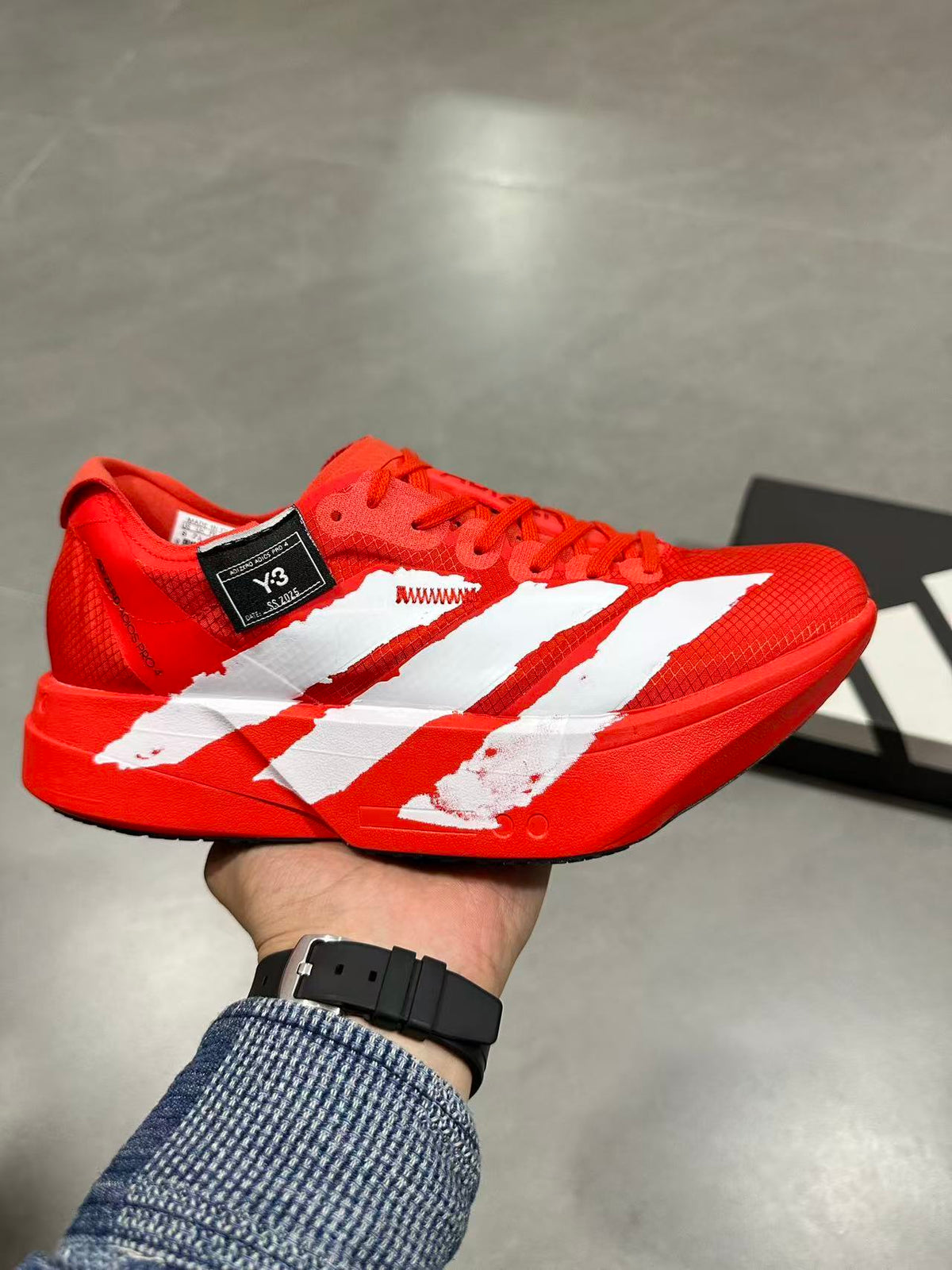 Adidas Adizero Adios Pro 4 Running Shoes Red White JR6659