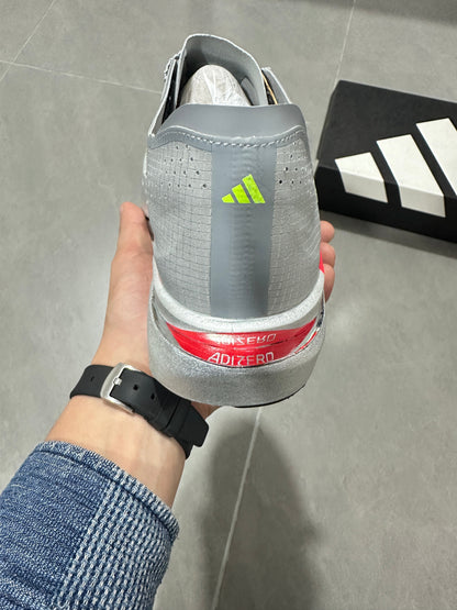adidas Adizero Adios Pro 5 Running Shoes Grey Red