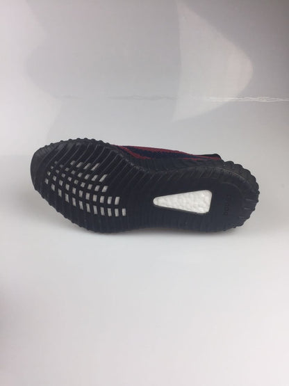Adidas Yeezy Boost 350 V2 Black and Burgundy Sneakers