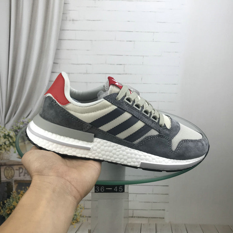 adidas ZX 500 RM Retro Running Sneakers, Grey and White