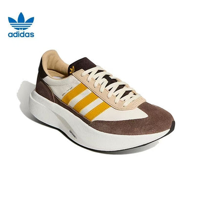 Adidas Lightstrike Running Sneakers in Brown, Yellow and White