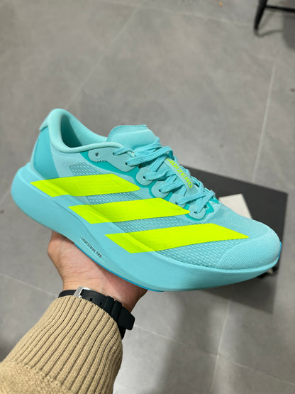 Adidas Lightstrike Pro Running Shoes, Turquoise and Volt