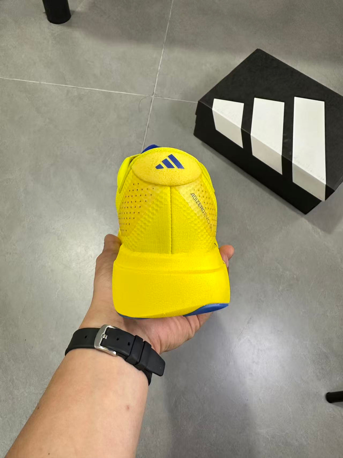 Adidas Lightstrike Pro Running Shoes, Yellow and Blue